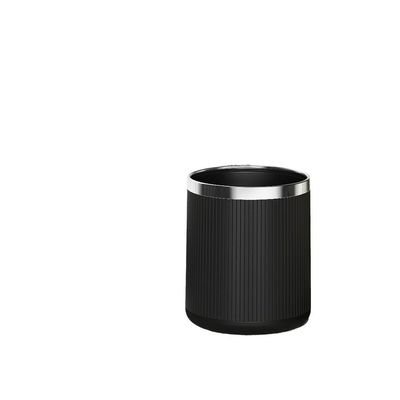 SABALON Kitchen Trash Can Trash Can, Light Luxury, High-end Home Kitchen, 10L Lidless Double-Layer Bucket, Office, Living Room, Bedroom, Sanitary, Large Capacity Bathroom Trash Can(Black)
