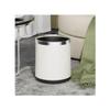 SABALON Kitchen Trash Can Trash Can, Light Luxury, High-end Home Kitchen, 10L Lidless Double-Layer Bucket, Office, Living Room, Bedroom, Sanitary, Large Capacity Bathroom Trash Can(Black) view 3