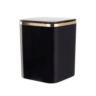 SABALON Kitchen Trash Can Desktop Trash Can Can Be Wall-Mounted Wall-Mounted Mini Cute with Cover Home Living Room Kitchen Garbage Storage Bin Bathroom Trash Can(B)