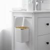 SABALON Kitchen Trash Can Desktop Trash Can Can Be Wall-Mounted Wall-Mounted Mini Cute with Cover Home Living Room Kitchen Garbage Storage Bin Bathroom Trash Can(B) view 4