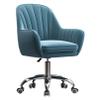 Ergonomic Office Desk Chair, 360 Swivel Chair with Lumbar Support, Computer Chair with Backrest, Velvet Upholstered, Adjustable Height (Dark Green) view 1