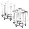2Pcs Bottle Drying Rack, Retractable Space-saving Drainer, Glass Holder & Bottle Holder, Multifunctional Bottle Storage Drying Rack, Fits up to 7 Bottles for Bar, Home, Kitchenware, Cups, Beer Glasses view 1