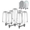 2Pcs Bottle Drying Rack, Retractable Space-saving Drainer, Glass Holder & Bottle Holder, Multifunctional Bottle Storage Drying Rack, Fits up to 7 Bottles for Bar, Home, Kitchenware, Cups, Beer Glasses view 2