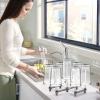 2Pcs Bottle Drying Rack, Retractable Space-saving Drainer, Glass Holder & Bottle Holder, Multifunctional Bottle Storage Drying Rack, Fits up to 7 Bottles for Bar, Home, Kitchenware, Cups, Beer Glasses view 3