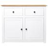 SYXUYP Sideboard White,Corridor Cabinets,Media Cabinet,Accent Cabinet,Industrial Stely,Freestanding Cabinet,Shoe Cabinet,for Dining Room,Bedroom,Hallway,36.6"x15.7"x31.5" Solid Pinewood Panama Range view 1