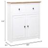 SYXUYP Sideboard White,Corridor Cabinets,Media Cabinet,Accent Cabinet,Industrial Stely,Freestanding Cabinet,Shoe Cabinet,for Dining Room,Bedroom,Hallway,36.6"x15.7"x31.5" Solid Pinewood Panama Range view 2