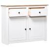 SYXUYP Sideboard White,Corridor Cabinets,Media Cabinet,Accent Cabinet,Industrial Stely,Freestanding Cabinet,Shoe Cabinet,for Dining Room,Bedroom,Hallway,36.6"x15.7"x31.5" Solid Pinewood Panama Range view 4