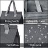 2pcs Grey Lunch Bag Insulated, Lunch Box Bag, Reusable Lunch Tote Bag, Lunch Box Container Bag Insulated for Women, Men, Work, Office, Travel view 3