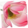 FUNOMOCYA 1set Artificial Lotus Flower Decor Simulated Lotus Stems Leaves for Home and Garden Decoration Lifelike Design for Pool Fish Tank Fountain Display Bright Vivid Colors view 4