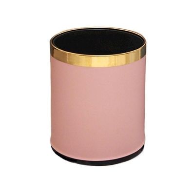 SABALON Kitchen Trash Can Trash Can Home Living Room Kitchen Large Uncovered Metal Modern Toilet Bathroom Double-Layer Trash Can Bathroom Trash Can(A)