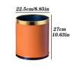SABALON Kitchen Trash Can Trash Can Home Living Room Kitchen Large Uncovered Metal Modern Toilet Bathroom Double-Layer Trash Can Bathroom Trash Can(A) view 2