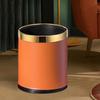 SABALON Kitchen Trash Can Trash Can Home Living Room Kitchen Large Uncovered Metal Modern Toilet Bathroom Double-Layer Trash Can Bathroom Trash Can(A) view 3