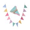 JCUIYyo Colourful Jute Linen Pennant Flags Festival Bunting Banners Party Hanging Wedding Hanging Party Garland for Home, 4Meters view 3