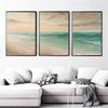100% hand-painted oil painting minimalist neutral oil painting hand-painted landscape oil painting office corridor decoration,Unstretched,Frameless,3Pcs,(137x102cm)54x40 view 2