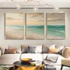 100% hand-painted oil painting minimalist neutral oil painting hand-painted landscape oil painting office corridor decoration,Unstretched,Frameless,3Pcs,(137x102cm)54x40 view 3