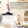 HomeLoft Basics Multi-Functional Visible Glass Air Fryer 220V, 12.2 *7.87*10.03 in, White view 3