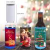 200 Pcs Custom Christmas Slim Can Cooler Bulk Personalized Logo, Photo or Text Insulated Beer Drink Bottle Sleeves for Friendsgiving Thanksgiving Christmas Party Decorations Supplies Favors view 2