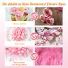Eslibin 300 PCS Real Pink Dried Rose Petals Confetti for Wedding, 2.82oz Freeze Rose Petals for Romantic Wedding Valentine's Day Proposal Decor, Dinner Table Centerpieces Party view 4