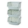 ENGENDER Kitchen Storage Rack [No Cover] Home Kitchen Daily Necessities Storage Basket Multi-Layer Capacity Vegetable Rack Fruit Storage Basket Cookware Shelves(3 Floors) view 1