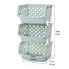 ENGENDER Kitchen Storage Rack [No Cover] Home Kitchen Daily Necessities Storage Basket Multi-Layer Capacity Vegetable Rack Fruit Storage Basket Cookware Shelves(3 Floors) view 2
