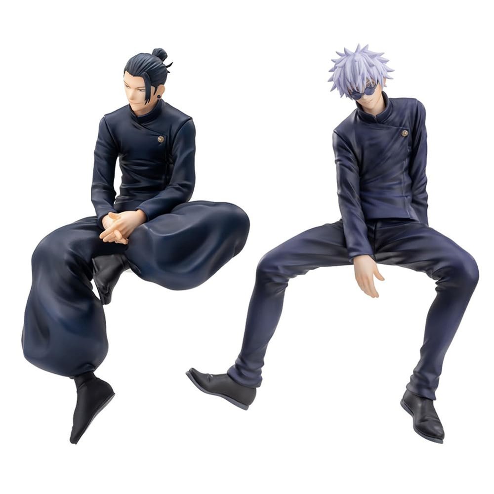 QAHEART 2pcs JJK Figure Geto Suguru Figure, Anime Figurine Model Gojos Statue Cake Topper Decoration Handmade Collectible Desktop Decor Gifts for Fans
