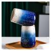 QIHCMLAJ Bathroom Accessory Set,Ceramic Bathroom Accessories Set,Bathroom Accessories Sets Complete,4 Piece Blue Gradient Bathroom Sets Accessories,Include Tumbler,Soap Dish,Soap Dispenser view 4