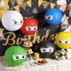 Glooglitter 12 Pcs Ninja Themed Paper Lanterns 12 Inch Ninja Birthday Party Hanging Paper Lanterns for Boys Girls Adults Birthday Party Baby Shower Decoration view 4