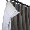 TWOPAGES Blackout Pinch Pleated Curtain 63 Inch Long for Small Window, Lined Thermal Insulated Chocolate Tart Linen Textured Curtain Window Treatment Drape (1 Panel, 26W x 63L) view 3