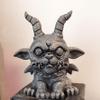 3.75 in Gargoyle Figurine mold Resin, plaster, candle, soap mold view 4