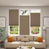 No Drill No Tools Cellular Shades, Blackout Cordless Honeycomb Blinds for Indoor Windows, Pull Down Accordion Shades with Thermal Insulated Noise Reduction Easy to Install(Brown, 53" W x 48" H) view 2