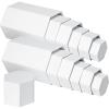 Jetec Hexagonal Jewelry Display Risers Hexagonal Market Display Risers Stands Acrylic Showcase Acrylic Stand for Jewelry Model Figures Decoration, 6 Sizes(White,24 Pieces) view 3