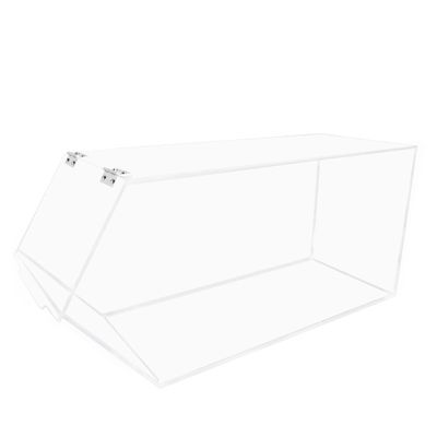FixtureDisplays 4.75 Gallon Clear Candy Bin, 8" Wide Plexiglass Transparent Nuts Cereal Food Dispenser 101075NEW-NPF