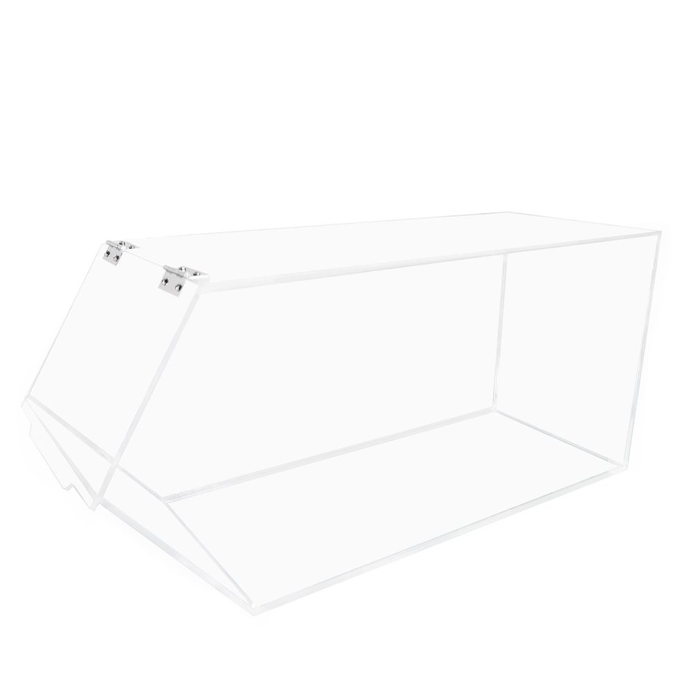 FixtureDisplays 4.75 Gallon Clear Candy Bin, 8" Wide Plexiglass Transparent Nuts Cereal Food Dispenser 101075NEW-NPF
