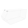FixtureDisplays 4.75 Gallon Clear Candy Bin, 8" Wide Plexiglass Transparent Nuts Cereal Food Dispenser 101075NEW-NPF view 1