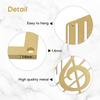 SIGNLEADER Metal Wall Art Music Note Decor - Treble Clef with Piano Key Modern Abstract Wall Sculpture Hanging Home Decoration for Living Room, Bedroom, Bathroom, Kitchen, Studio, Outdoor - 30" Gold view 4