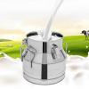 Stainless Steel Milk Can Pail Bucket Liquid Storage Wine Barrel Transport Cans with Silicone Sealed Lid & Carry Handle 20L/5.28Gal view 1