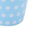 XHTLLO Melamine Cup, 4Pcs Exquisite Melamine Drink Cups, Light Blue Dot Pattern Beverage Mugs for School and Restaurant view 4