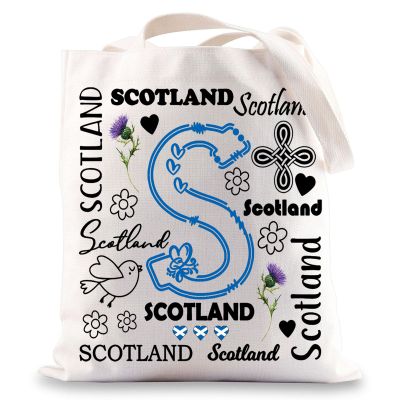 JNIAP Scotland Trip Tote Bag Scotland Vocation Gifts Scotland Souvenir Gifts Scotland Travel Bag (Scotland tb)
