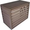Aluminum Air Conditioner and Heat Pump Cover,Mini Split Air Conditioner Cover for Outside Units,Dustproof and waterproof,Anti-Theft Sturdy Aluminum AC Covers,Noise Reduction ,Suitable for indoor and o view 1