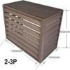 Aluminum Air Conditioner and Heat Pump Cover,Mini Split Air Conditioner Cover for Outside Units,Dustproof and waterproof,Anti-Theft Sturdy Aluminum AC Covers,Noise Reduction ,Suitable for indoor and o view 2