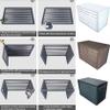 Aluminum Air Conditioner and Heat Pump Cover,Mini Split Air Conditioner Cover for Outside Units,Dustproof and waterproof,Anti-Theft Sturdy Aluminum AC Covers,Noise Reduction ,Suitable for indoor and o view 3