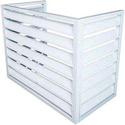 Aluminum Air Conditioner and Heat Pump Cover , Mini Split Air Conditioner Cover for Outside Units , Anti-Theft Sturdy Aluminum AC Covers , outer materia , Suitable for indoor and outdoor ( Color : Gra