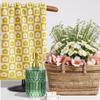 Hand Towels for Bathroom Decorative Checkered Yellow Set of 2 Hand Towels for Kitchen 100% Cotton Soft Absorbent Bath Towels view 4
