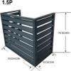 Aluminum Air Conditioner and Heat Pump Cover ,Fence to hide air conditioner,mini split ac cover for outside unit ,mini split standac cover for outside unit ac cover for outside unit noise reduction view 2