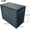 WZUOPG Mini Split Air Conditioner Cover for Outside Units,Dustproof and Waterproof,Aluminum Air Conditioner and Heat Pump Cover,Shelf Plant Stand,Outdoor AC Unit Cover,Noise Reduction,Suitable for view 2