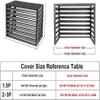 WZUOPG Mini Split Air Conditioner Cover for Outside Units,Dustproof and Waterproof,Aluminum Air Conditioner and Heat Pump Cover,Shelf Plant Stand,Outdoor AC Unit Cover,Noise Reduction,Suitable for view 3