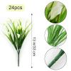 Bacucine 24 Bundles Artificial Calla Lily Artificial Flowers for Outdoors UV Resistant Plastic Flowers for Porch Garden Window Box Table Decor (White) view 2
