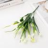Bacucine 24 Bundles Artificial Calla Lily Artificial Flowers for Outdoors UV Resistant Plastic Flowers for Porch Garden Window Box Table Decor (White) view 3