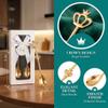 8 Pieces Golden Teaspoon Mini Gold Spoon with Crown Stainless Steel Coffee Cake Decorated Tea Spoons for Afternoon Tea Crown Spoon Party Favors view 2