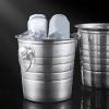 Large Stainless Steel Metal Buckets with Handle, Tall Metal Ice Pails with Handles for Champagne, Beer, Wine, Sports Drinks, Water, Table Centerpieces view 4